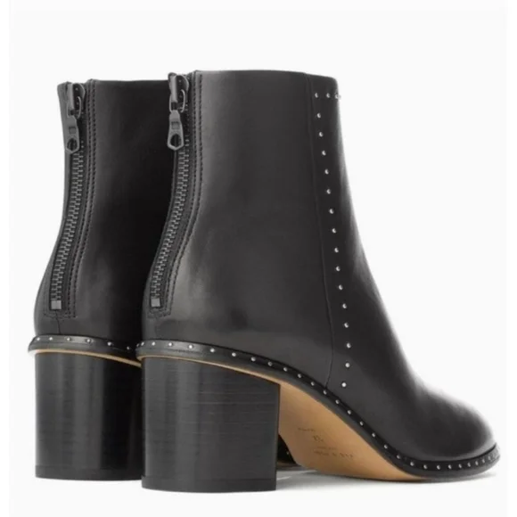 Rag & Bone Willow Stud Leather Boots In Black Size EU 41/US 11 - Picture 16 of 16